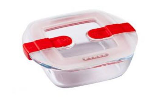 CAIXA ALIMENTOS QUAD.14CM-0.35L COOK&HEA